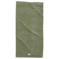 GANT Handtuch - Premium Towel, Frottee, Bio-Baumwolle, Logo, uni Grün 50x100cm