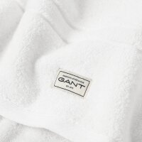 GANT Duschtuch - Premium Towel, Frottee, Bio-Baumwolle, Logo, uni Weiß 70x140cm