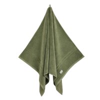 GANT Shower Towel - Premium Towel, terry cloth, organic cotton, logo, uni Green 70x140cm