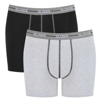 Sloggi Herren Boxershorts Multipack - Start Short C2P box  Baumwolle Schwarz/Grau 2XL 6er Pack (3x2P)