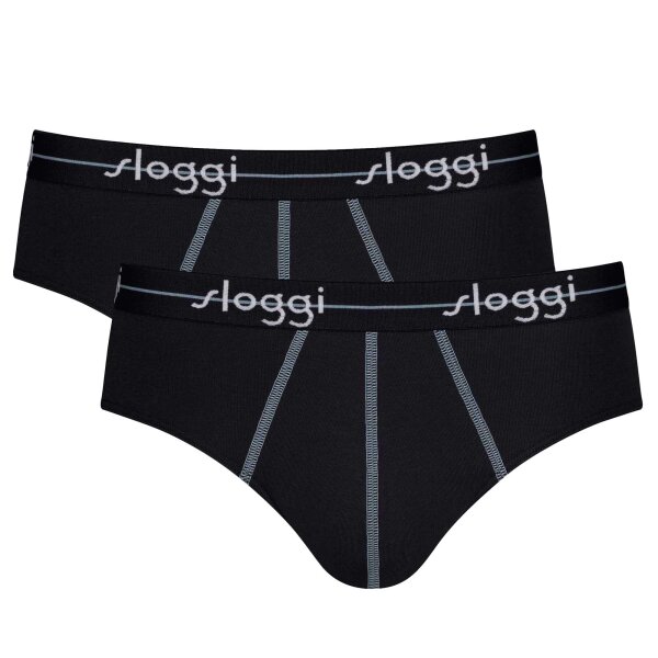 Sloggi mens briefs 2-pack - Start midi C2P box, cotton Black L (Large)