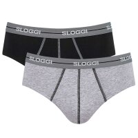 Sloggi mens briefs 2-pack - Start midi C2P box, cotton Black/Grey XL (X-Large)