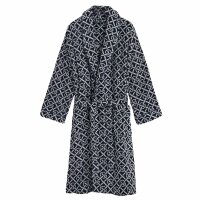 GANT Unisex Bademantel - G-PATTERN ROBE, Schalkragen,...