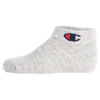 Champion childrens socks, 3-pack - quarter, logo, solid colour Black/Grey/White 27-30