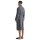 GANT Unisex Bademantel - G-PATTERN ROBE, Schalkragen, Frotteevelours, Bio-Baumwolle Blau L