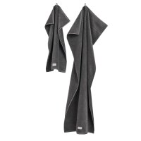 GANT towel/shower towel set, 4-piece - PREMIUM TOWEL, terry cloth, 50x70 and 70x140 Dark grey Set