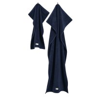 GANT Handtuch/Duschtuch-Set, 4-teilig - PREMIUM TOWEL, Frottee, 50x70 und 70x140 Marine Set