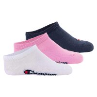 Champion childrens socks, 3-pack - sneaker socks, logo, solid colour