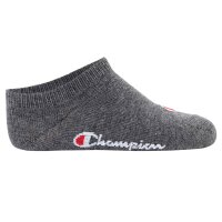 Champion Kinder Socken, 3er Pack - Sneaker Socken, Logo, einfarbig Blau/Weiß/Grau 27-30