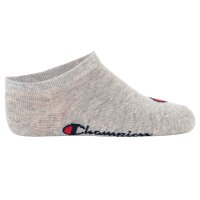Champion childrens socks, 3-pack - sneaker socks, logo, solid colour Black/Grey/White 31-34