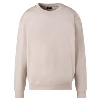 JOOP! JEANS Mens Sweatshirt - Cayetano, Sweater, Round neck, Logo Allover, Cotton Nature (Open White) L (Large)