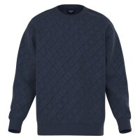 JOOP! JEANS Herren Sweatshirt - Cayetano, Sweater, Rundhals, Logo Allover, Cotton Blau M