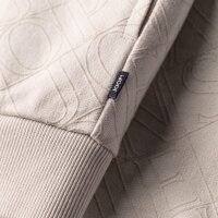 JOOP! JEANS Mens Sweatshirt - Cayetano, Sweater, Round neck, Logo Allover, Cotton Nature (Open White) S (Small)