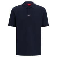HUGO Mens Polo Shirt - Dangula, Pique, 1/2 Sleeve, Button Front, Slim Fit, Cotton