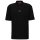 HUGO Herren Poloshirt - Dangula, Pique, 1/2-Arm, Knopfleiste, Slim Fit, Baumwolle Schwarz M