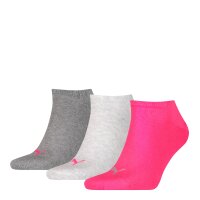 PUMA Unisex Socks, Pack of 3 - Sneaker Socks, Women, Men, plain