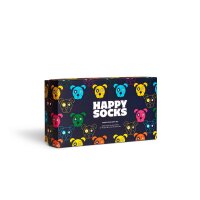 Happy Socks 3 pack unisex socks, gift box, mixed colours Mixed Dog 2 36-40 (UK 4-7)