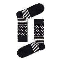 Happy Socks 4er Pack Unisex Socken - Geschenkbox, Classics, gemischte Farben Classic Black & White 2 36-40