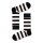 Happy Socks 4er Pack Unisex Socken - Geschenkbox, Classics, gemischte Farben Classic Black & White 2 36-40