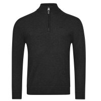 Superdry Mens Knitted Pullover - Henley, ESSENTIAL EMB KNIT HENLEY, Pullover, Logo, Zipper