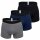 HOM Herren Boxer Briefs, Multipack - Tonal Pack #2, Shorts, Unterhose Schwarz/Blau/Grau M 9er Pack (3x3P)