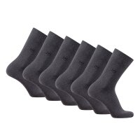 TOM TAILOR mens socks, 6-pack - basic, cotton blend, solid colour