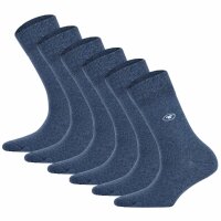 TOM TAILOR Damen Socken  6er Pack- Basic, Baumwollmischung, einfarbig