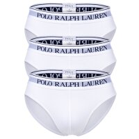 POLO RALPH LAUREN Mens Briefs, 3-Pack - LOW RISE BRF-3-PACK-BRIEF, Cotton Stretch, Logo Waistband