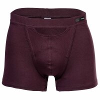 HOM Mens Comfort Boxer Brief - Tencel soft, briefs, underwear, solid color Dark red S (Small)