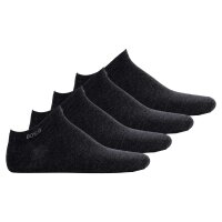 BOSS Mens Sneaker Socks, 4 Pack - 4P AS Uni CC, Ankle Length, Cotton Mix Anthracite 39-42 (UK 5-8.5)