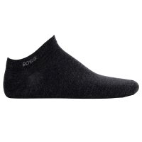 BOSS Mens Sneaker Socks, 4 Pack - 4P AS Uni CC, Ankle Length, Cotton Mix Anthracite 39-42 (UK 5-8.5)