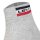 Levis Unisex 6-Pack Sports Socks - Mid Cut SPRTWR, Logo, Unicolor Blue/Grey 43-46