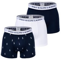 POLO RALPH LAUREN Mens Boxer Shorts, 3-pack - CLSSIC TRUNK-3 PACK, Cotton Stretch, Logo Waistband