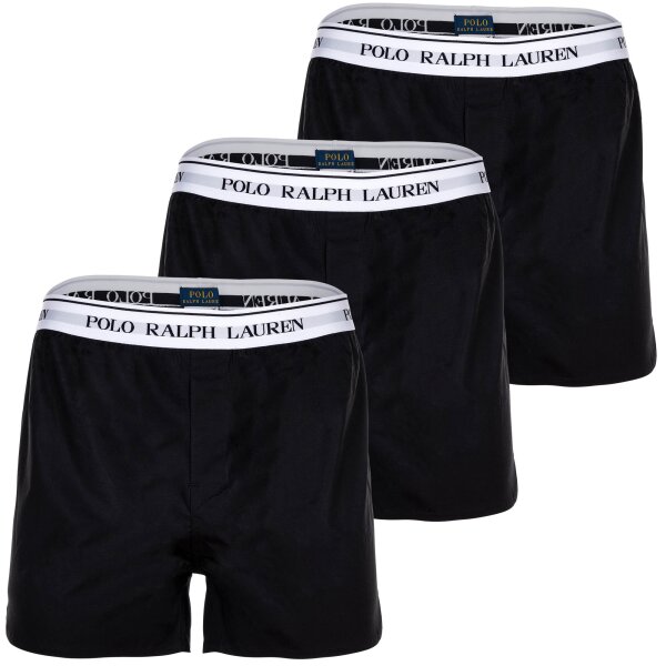 POLO RALPH LAUREN Herren Web-Boxershorts, 3er Pack - ELASTIC BXER-3 PACK BOXER, Gummibund, Stretch Cotton