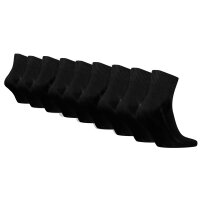 Levis unisex quarter socks 9-pack- mid cut batwing logo, ECOM, solid colour Black 35-38