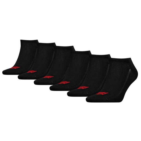 LEVIS unisex sneaker socks, 6-pack - low cut Batwing logo, ECOM