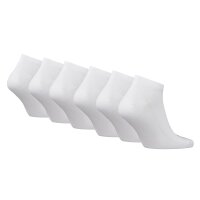Levis unisex sneaker socks, 6-pack - low cut Batwing logo, ECOM White 35-38 (2.5-5 UK)