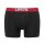 Levis Herren Boxershorts, 4er Pack - Solid Basic Boxer Brief ECOM, Organic Schwarz/Rot M