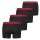 Levis Mens Boxer Shorts, 4-pack - Solid Basic Boxer Brief ECOM, Organic Black/Red M (Medium)