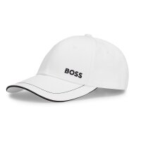 BOSS Mens Cap - US Baseball Cap, Logo, One Size White