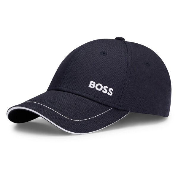 BOSS Mens Cap - US Baseball Cap, Logo, One Size Dark blue