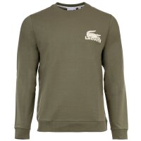LACOSTE Herren Sweatshirt - Loungewear, Basic, Rundhals, Baumwolle
