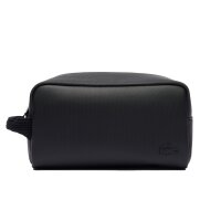 LACOSTE Mens Toilet Bag - Core Essentials, Toilet Kit, Wash Bag, 12x25,5x11cm (HxWxD) Black