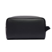 LACOSTE Mens Toilet Bag - Core Essentials, Toilet Kit, Wash Bag, 12x25,5x11cm (HxWxD) Black