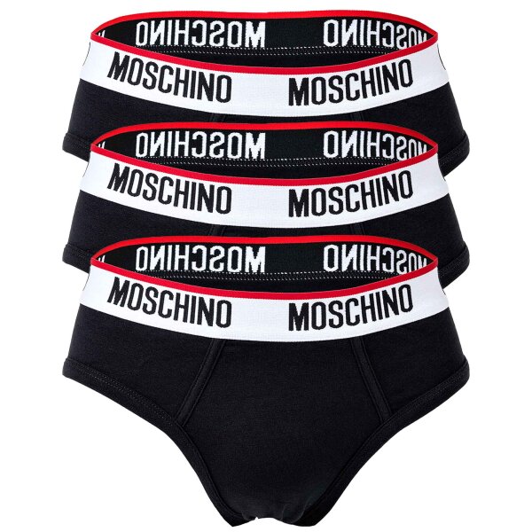 MOSCHINO mens briefs 3-pack - pants, cotton blend, plain colour