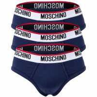 MOSCHINO mens briefs 3-pack - pants, cotton blend, plain colour