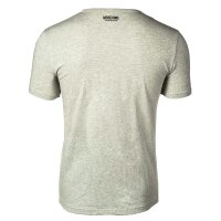 MOSCHINO Mens T-shirt 2-pack - Crew Neck, Stretch Cotton, solid colour Grey S (Small)