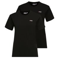 FILA Damen T-Shirt, Multipack - BARI tee double pack, Rundhals, Kurzarm, Baumwolle