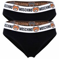 MOSCHINO Ladies Brazilian Briefs 2-pack - Underbear, Underpants, cotton blend, logo waistband, uni