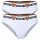 MOSCHINO Ladies Brazilian Briefs 2-pack - Underbear, Underpants, cotton blend, logo waistband, uni